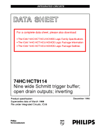 Datasheet 74HCT9114D manufacturer Philips