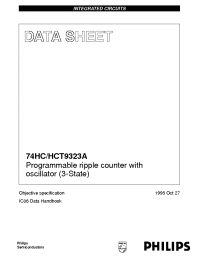 Datasheet 74HCT9323A manufacturer Philips