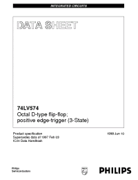 Datasheet 74LV574N производства Philips