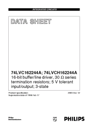 Datasheet 74LVC162244 manufacturer Philips