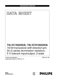 Datasheet 74LVC162245ADGG manufacturer Philips