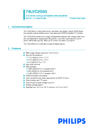 Datasheet 74LVC2G53DP manufacturer Philips