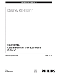 Datasheet 74LVC623AD manufacturer Philips