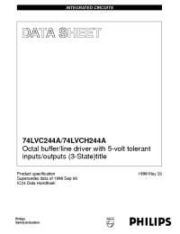 Datasheet 74LVCH244ADB manufacturer Philips