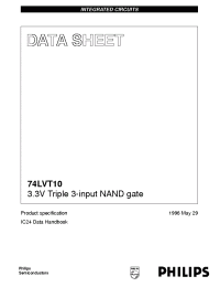 Datasheet 74LVT10PW manufacturer Philips