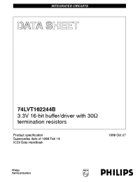Datasheet 74LVT162244BDL manufacturer Philips