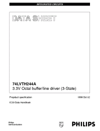 Datasheet 74LVTH244ADB manufacturer Philips