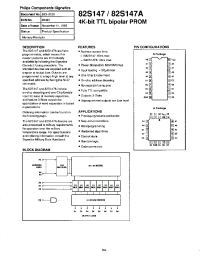 Datasheet 82S147N manufacturer Philips