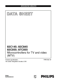 Datasheet 87C055 manufacturer Philips
