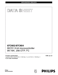Datasheet 87C652 manufacturer Philips