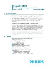 Datasheet AC164245DGG manufacturer Philips