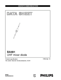 Datasheet BA481 manufacturer Philips