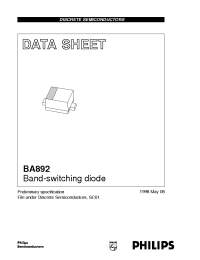 Datasheet BA892 manufacturer Philips