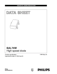Datasheet BAL74W manufacturer Philips