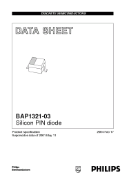 Datasheet BAP1321-03 manufacturer Philips