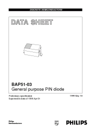 Datasheet BAP51-03 manufacturer Philips