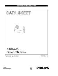 Datasheet BAP64-03 manufacturer Philips