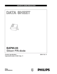 Datasheet BAP65-03 manufacturer Philips