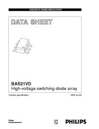 Datasheet BAS21VD manufacturer Philips