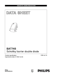 Datasheet BAT74S manufacturer Philips