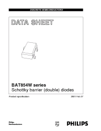 Datasheet BAT854AW manufacturer Philips
