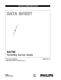Datasheet BAT86/A52A manufacturer Philips
