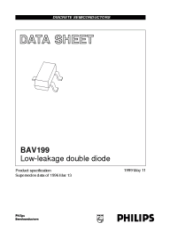 Datasheet BAV199 manufacturer Philips