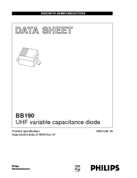 Datasheet BB190 manufacturer Philips