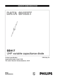 Datasheet BB417 manufacturer Philips