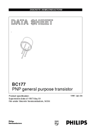 Datasheet BC177A manufacturer Philips