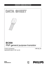 Datasheet BC559 manufacturer Philips