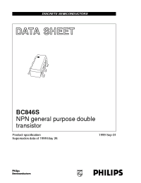 Datasheet BC846S manufacturer Philips