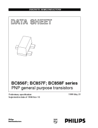 Datasheet BC856AF manufacturer Philips