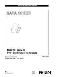 Datasheet BCV28 manufacturer Philips