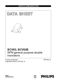 Datasheet BCV63B manufacturer Philips