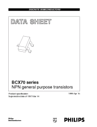 Datasheet BCX70H manufacturer Philips