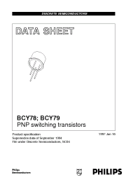 Datasheet BCY79VIII manufacturer Philips