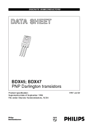 Datasheet BDX45 manufacturer Philips