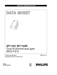 Datasheet BF1102RW2 manufacturer Philips