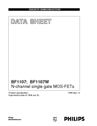 Datasheet BF1107W manufacturer Philips