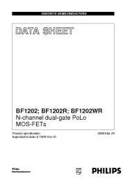 Datasheet BF1202 manufacturer Philips