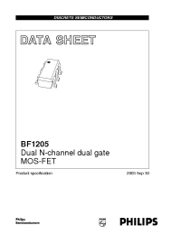 Datasheet BF1205 производства Philips