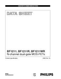 Datasheet BF1211 manufacturer Philips