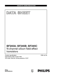 Datasheet BF245A производства Philips