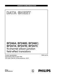 Datasheet BF246A manufacturer Philips