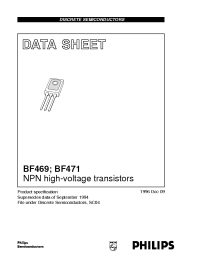 Datasheet BF469 производства Philips