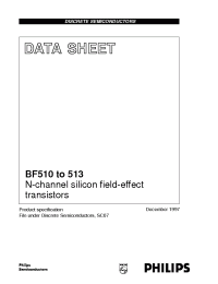 Datasheet BF511 manufacturer Philips