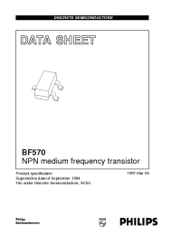 Datasheet BF570 производства Philips