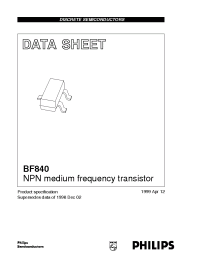 Datasheet BF840 производства Philips