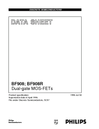 Datasheet BF908 manufacturer Philips